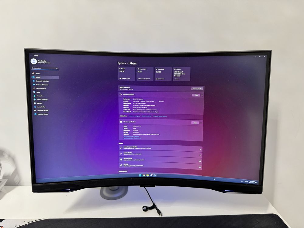 PC Gaming 7900XTX 24GB Ryzen 7 9800X3D