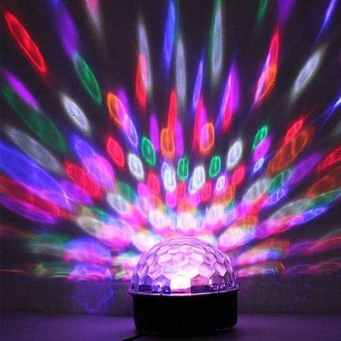 Декоративна Парти лампа, Диско лампа с дистанционно + подарък флашка