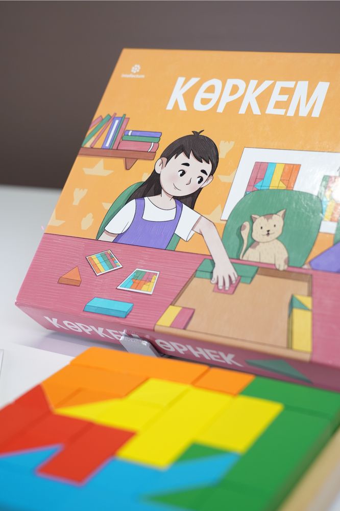 Intellectum. Настольная , развивающая игра «Көркем өрнек»