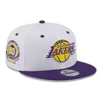 Sapca New Era 9fifty la lakers white crown patch