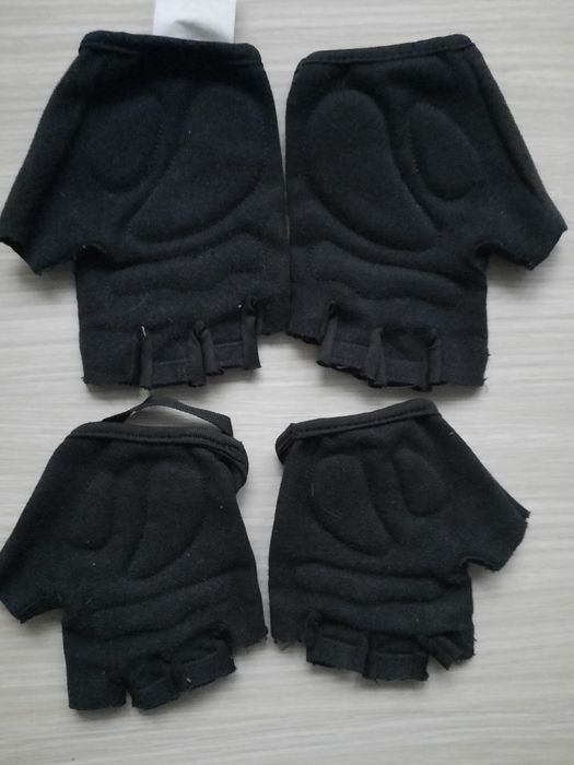 Mănuși ciclism copii BTWIN, DECATHLON, negre