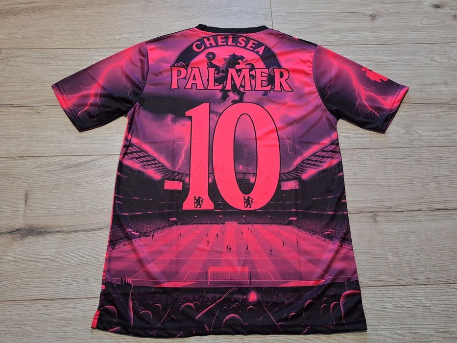 Флуоресцентна футболна фланелка на ЧЕЛСИ#КОУЛ ПАЛМЪР#10!
