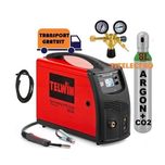 Aparat sudura cu sarma TELWIN TECHNOMIG 215 + tub 8L PLIN + reductor