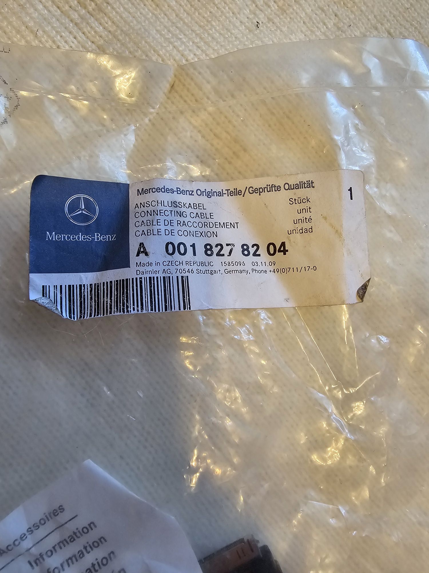 Mercedes Benz  A0018278204 cablu audio