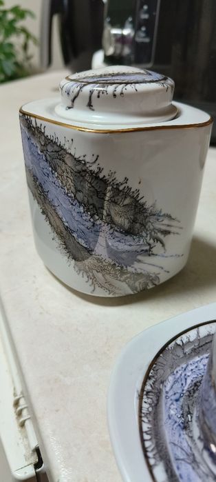 Сервиз за кафе сет 5бр + захарница