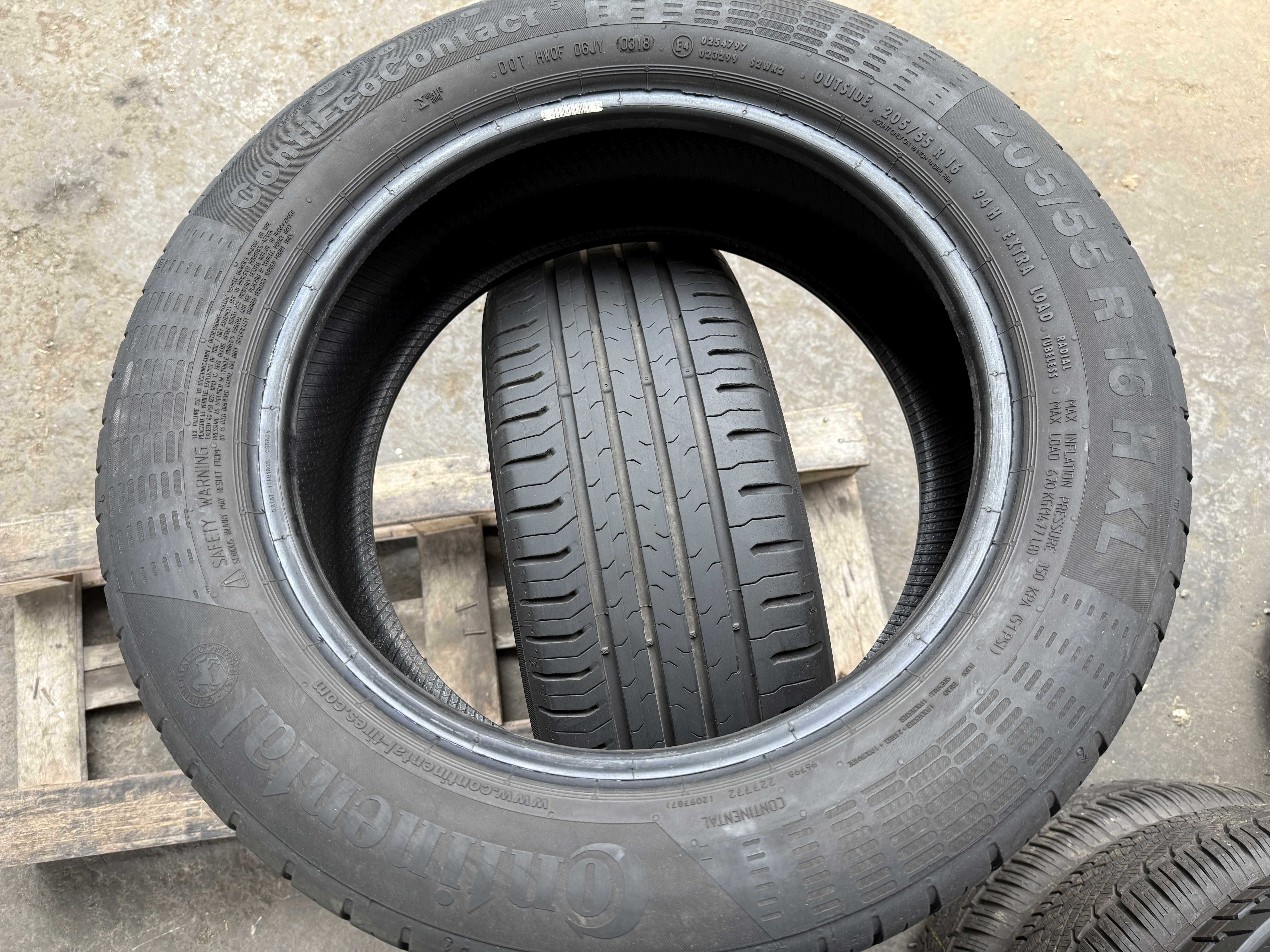 # 2x Anvelope Vara 205/55 R16 - Continental Conti Eco Contact 5 XL