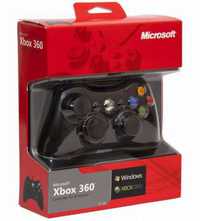 Игровой контроллер Microsoft Xbox 360 черный , проводной.