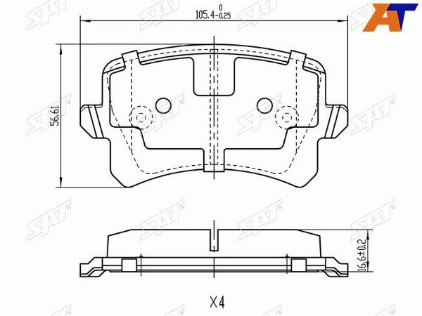 Колодки тормозные Audi A3