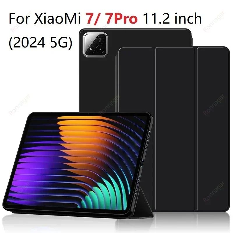 Xiaomi Redmi Pad SE 8.7" 2024 / Pad 7 11.2" / Кожен смарт калъф таблет