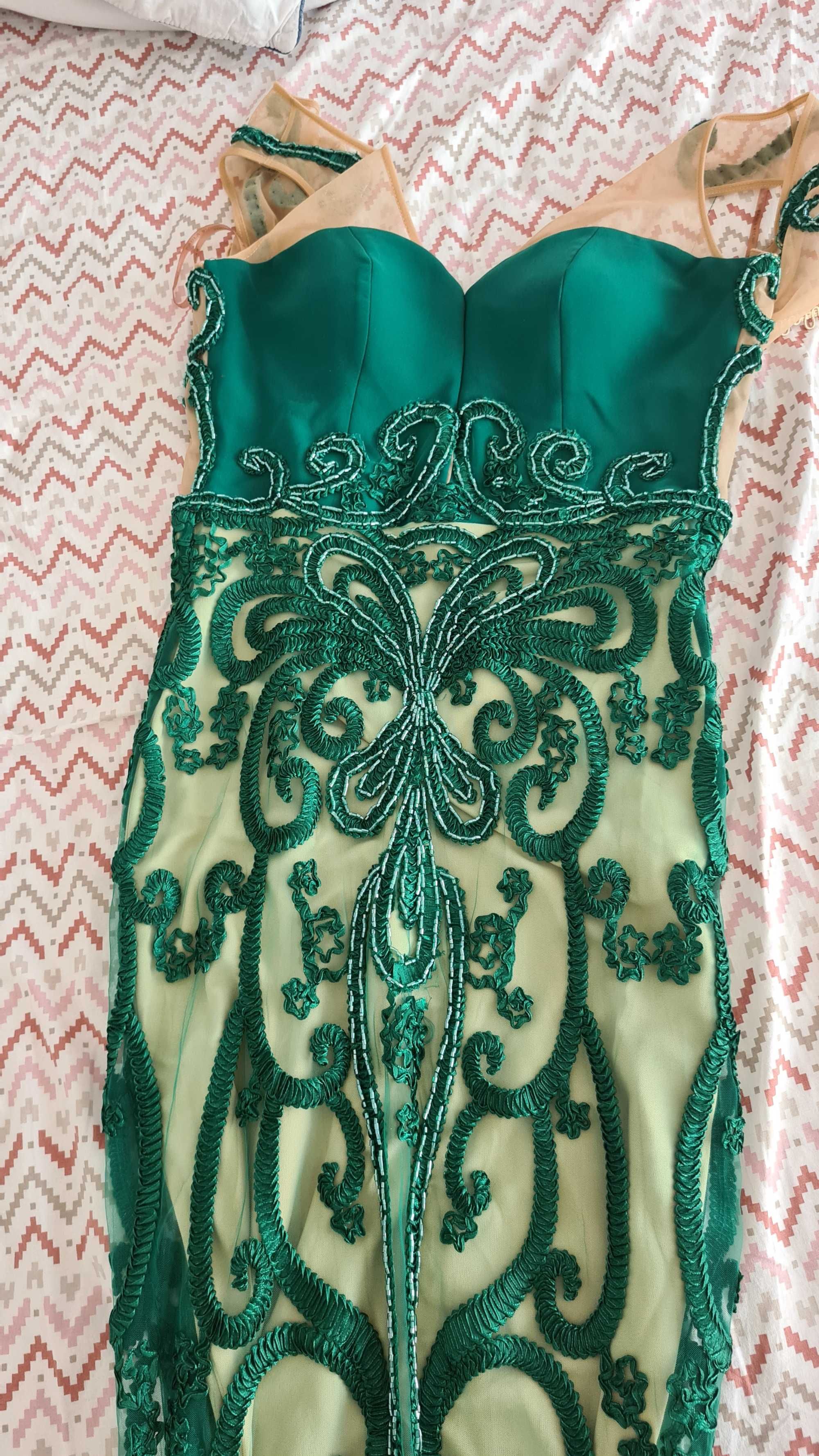 Rochie lungă verde eleganta