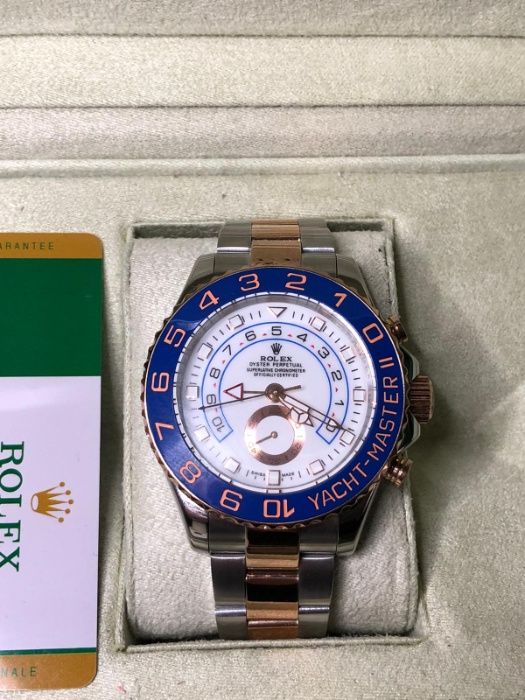 Rolex Yatchmaster II 40 mm Rose Gold White Dial