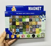 Комплект 60 броя Магнитни кубчета Майнкрафт, Minecraft фигурки