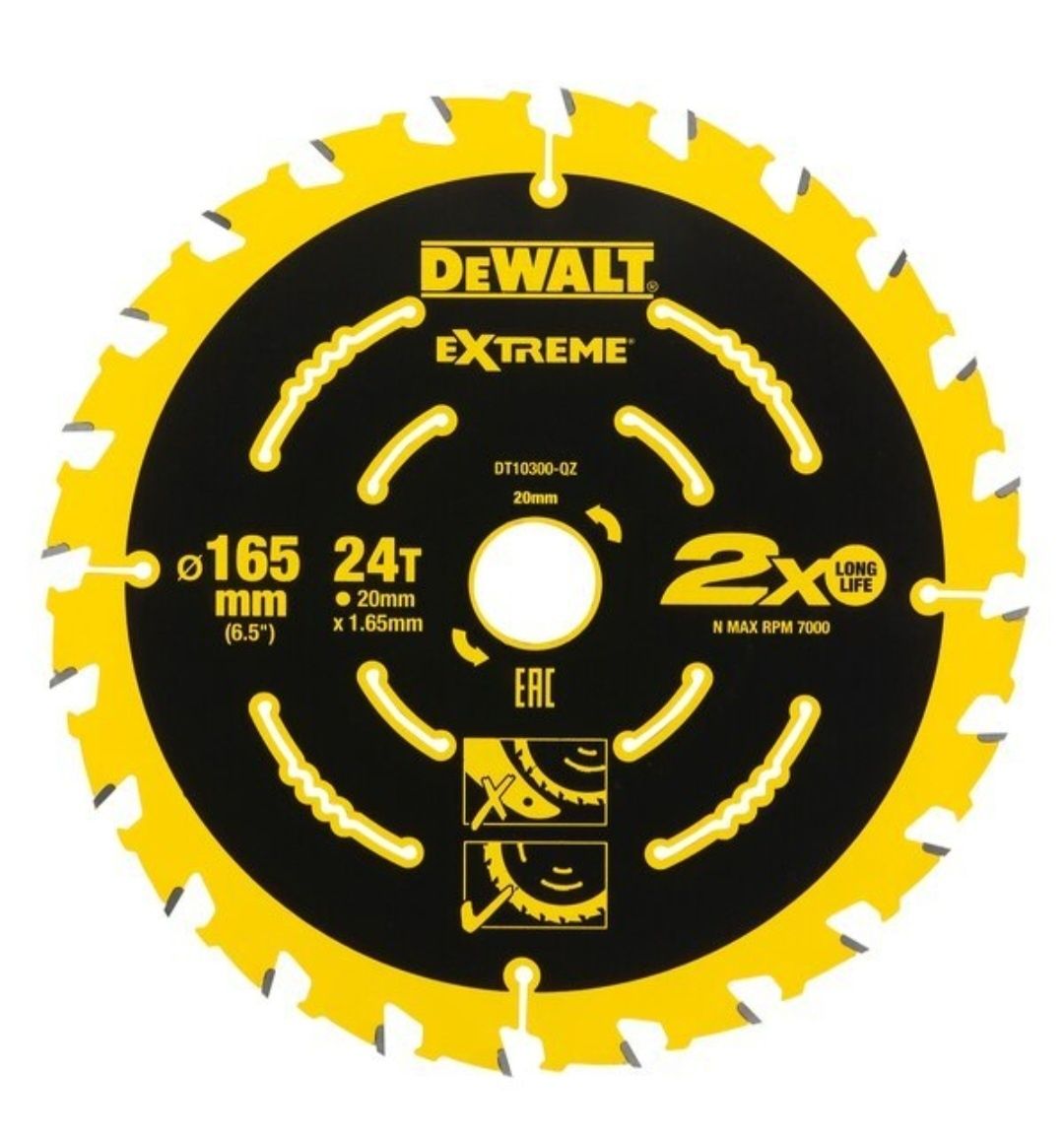 Диск за дърво Dewalt DT10300  165×20×24 зъба