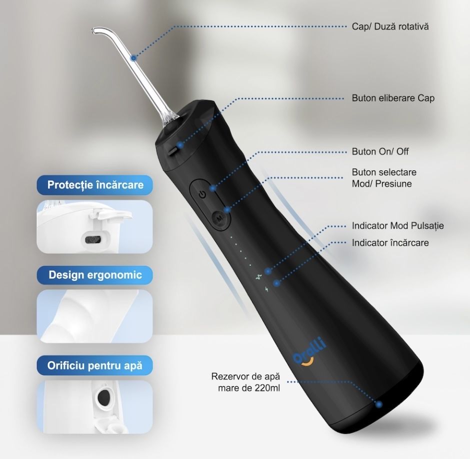 Irigator Oral Profesional Portabil Oralli® Family