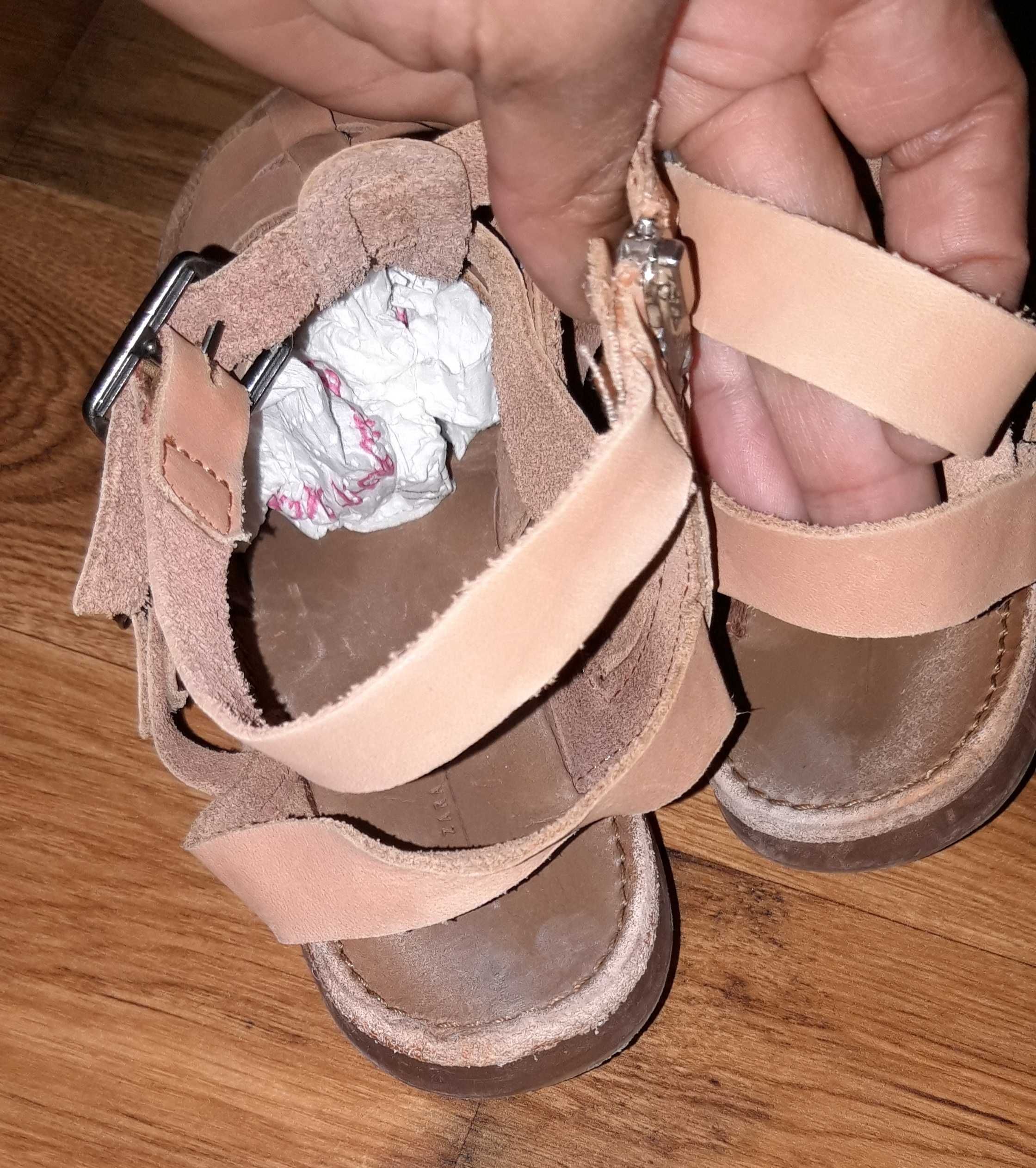 Естествена кожа сандалки ZARA