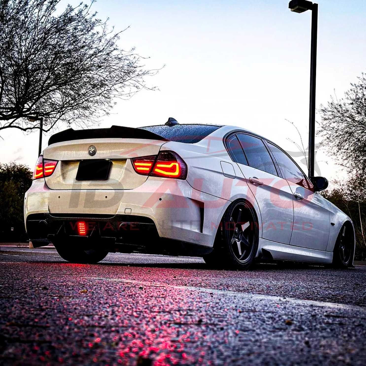 Лип спойлер за BMW 3 Series E90 PSM стил - (2005–2011), черен, bmw
