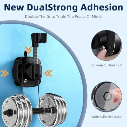 Нов Регулируем държач за душ с вакуум – ABS, водоустойчив и стабилен