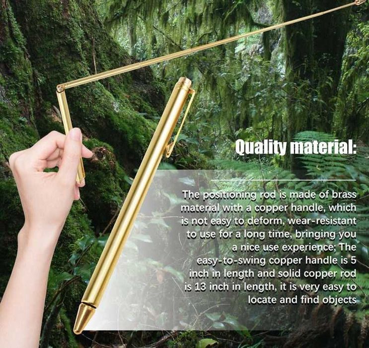 Високочувствителни позлатени багети за откриване на метали и  вода