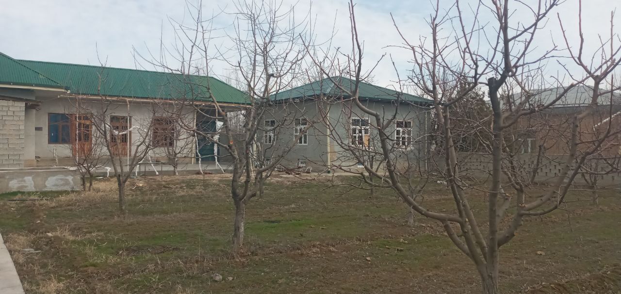 Hovli 10 sotix, 4 xona, mevali daraxtlari bilan...