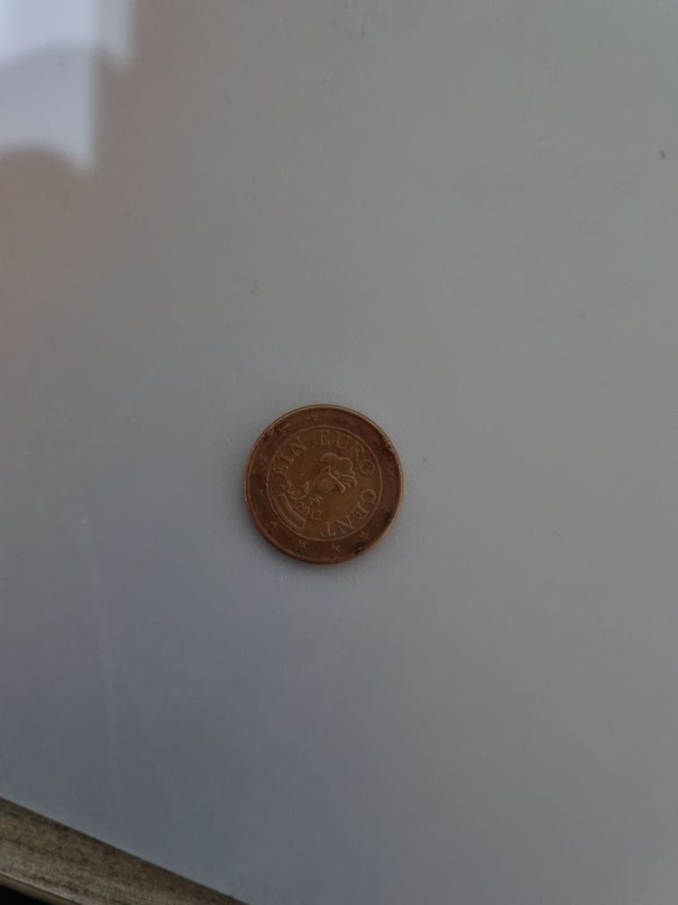 Monedă 1 cent cu erori de batere