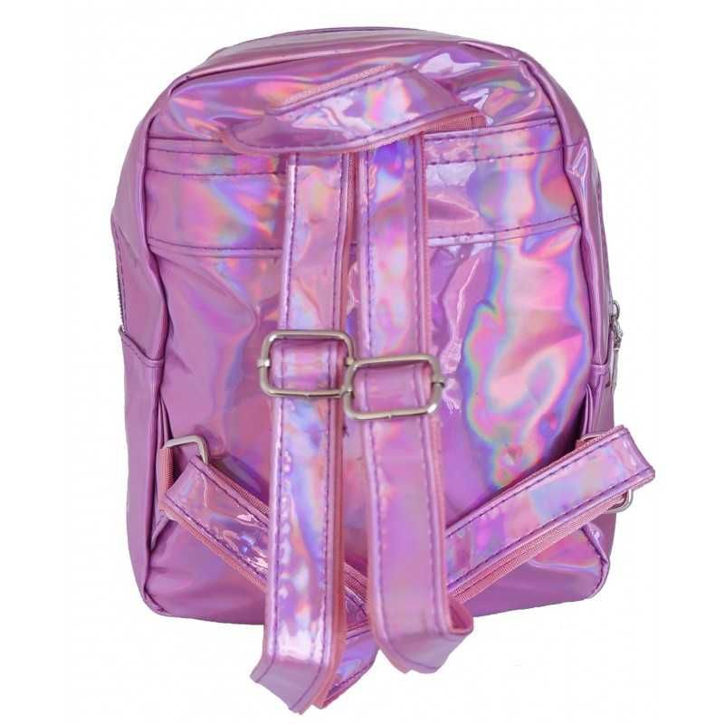 Rucsac Holographic, Casual Scoala, pt. Fete, Roz +PENAR