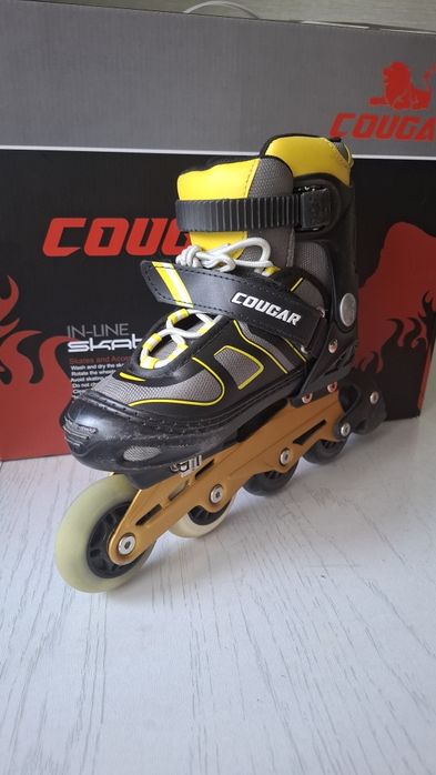 Роликовые коньки Cougar , размер 34- 37