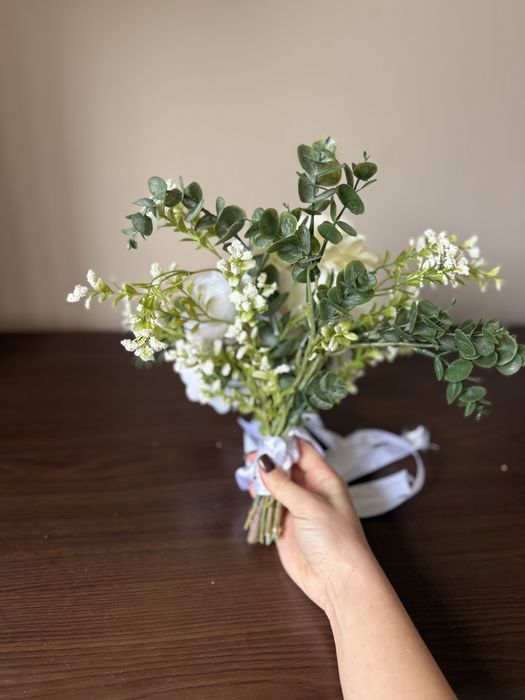 Красиви Сватбени Букети/Украса за Кола (Изкуствени Цветя)