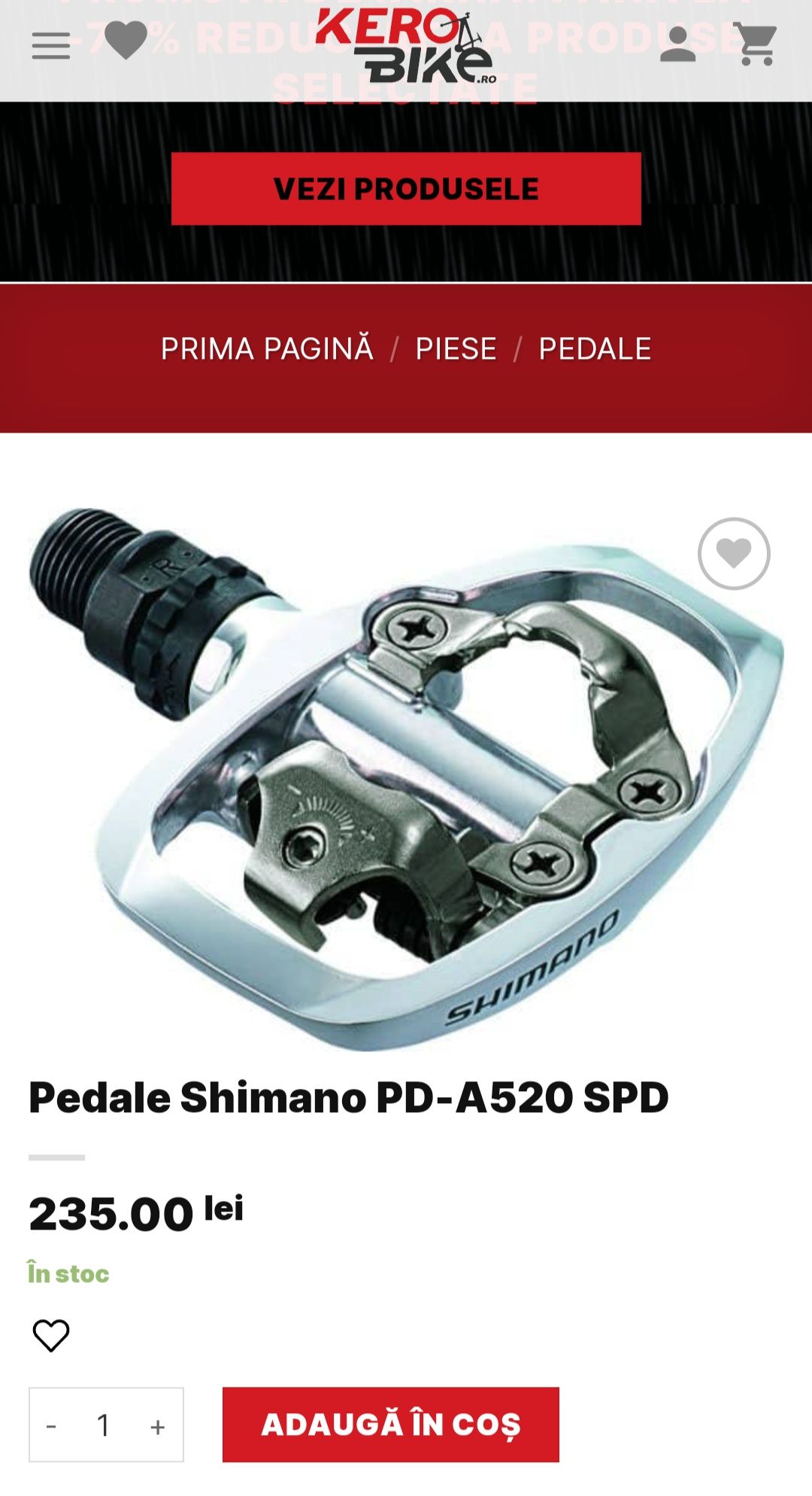 Pedale/Platformă/Shimano/ SPD Shimano/Tiagra pd-a520/Bicicleta/Placute