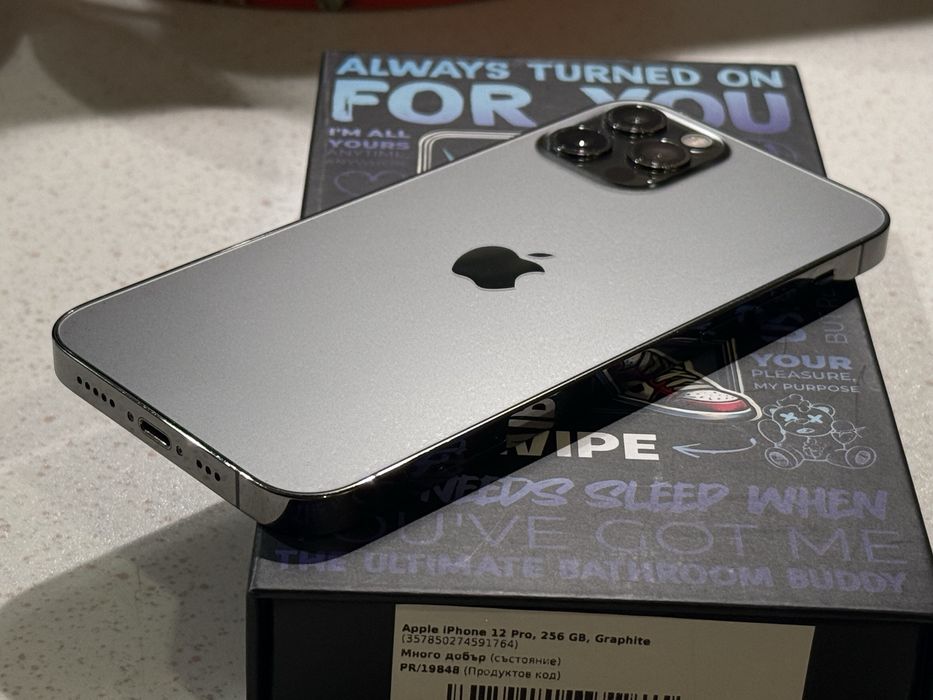 iPhone 12 Pro 256GB Graphite – 2 Год. Гаранця, Перфектен, 100% Батерия