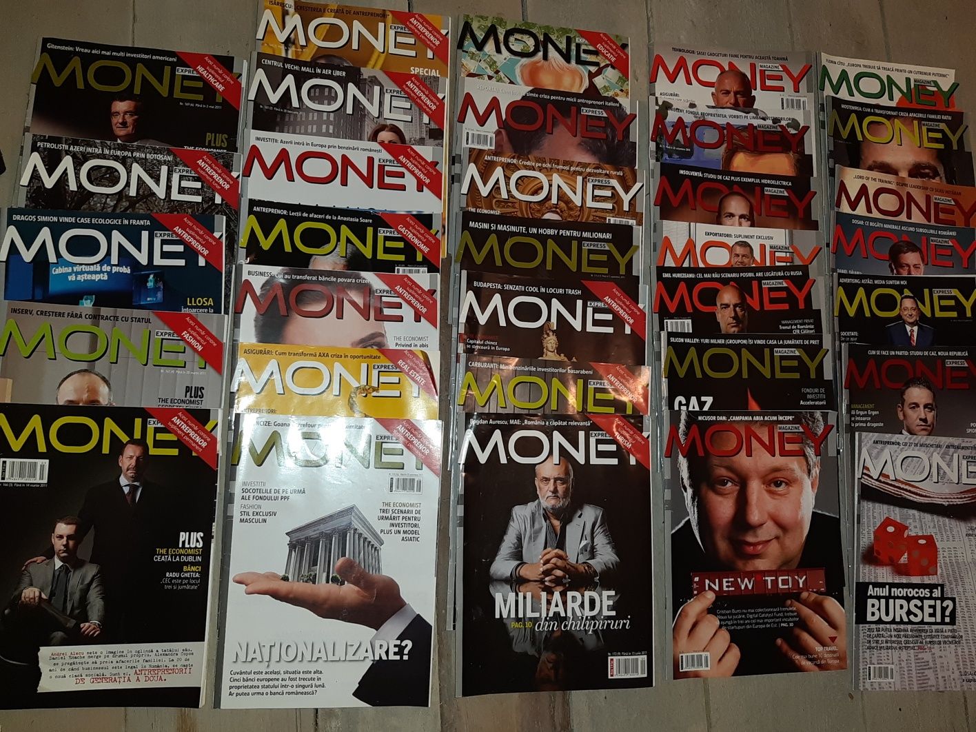 Set 32 bucăți revista MONEY EXPRESS martie 2011 - octombrie 2012.