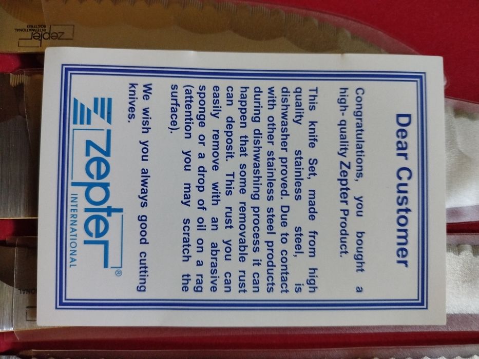 Set original cuțite Zepter