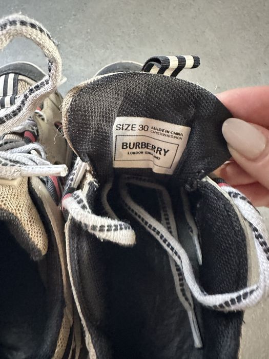 Есенни обувки Burberry 30 - непромукаеми боти за деца - кожени кецове