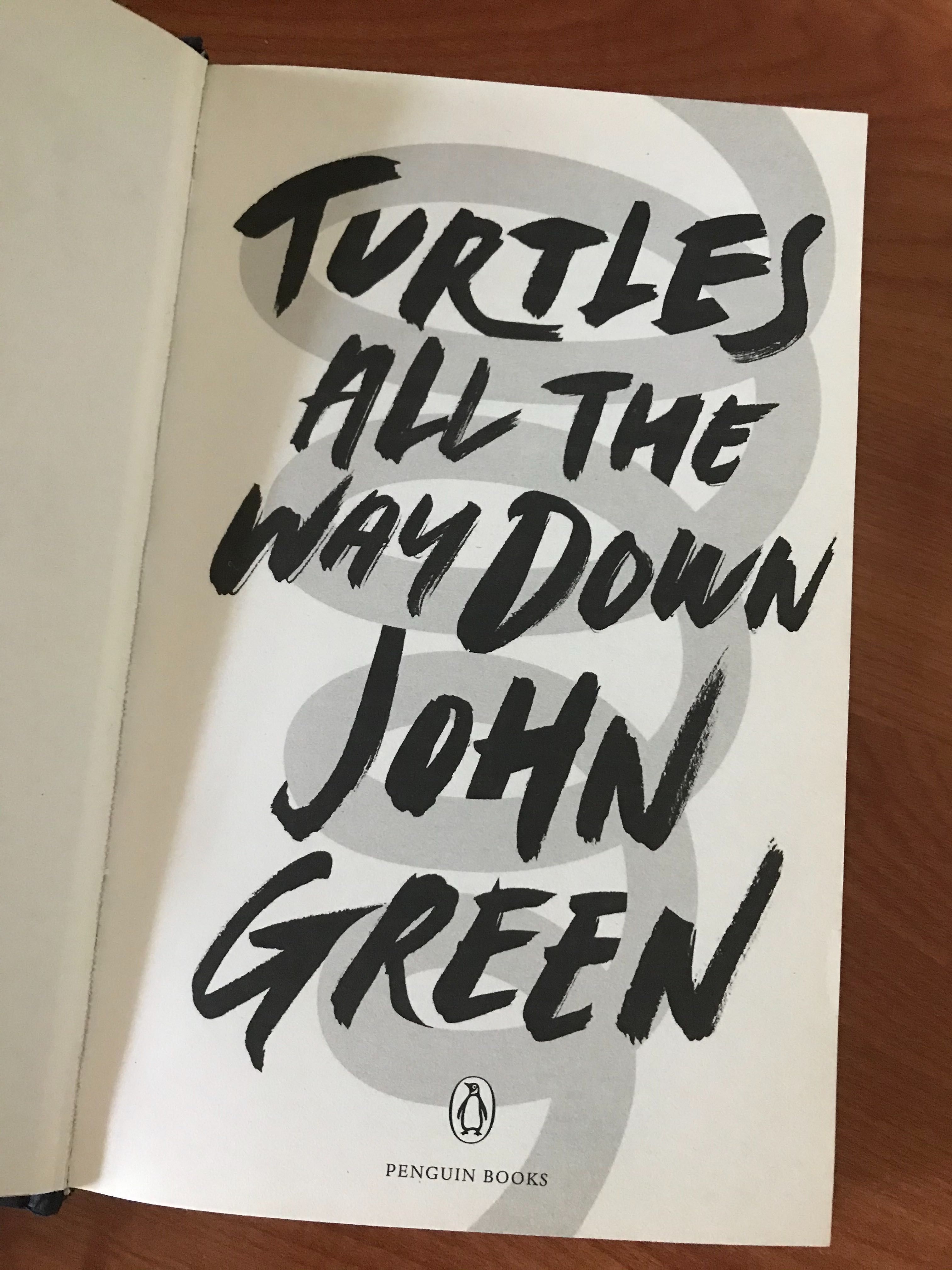 Книга «Черепахи и нет им конца» от Джона Грина на английском языке