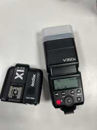Blițul Godox V350 (Nikon) + Godox X1T (Nikon) transmitor radio
