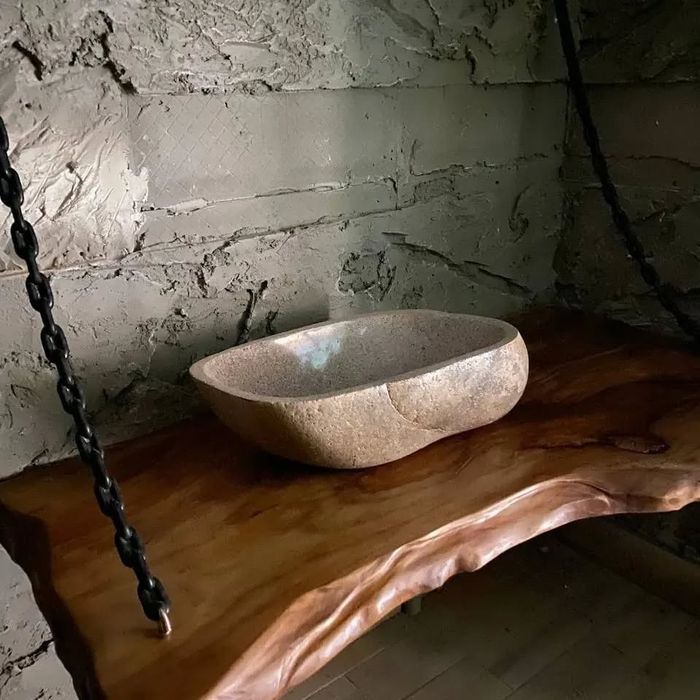 Стол в стиле** лофт из натурального дерева