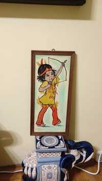 Детска картина индианче с лък