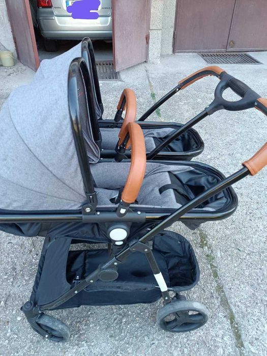 Комбинирана количка за близнаци 2 в 1 Baby Giggle - Duet Practik