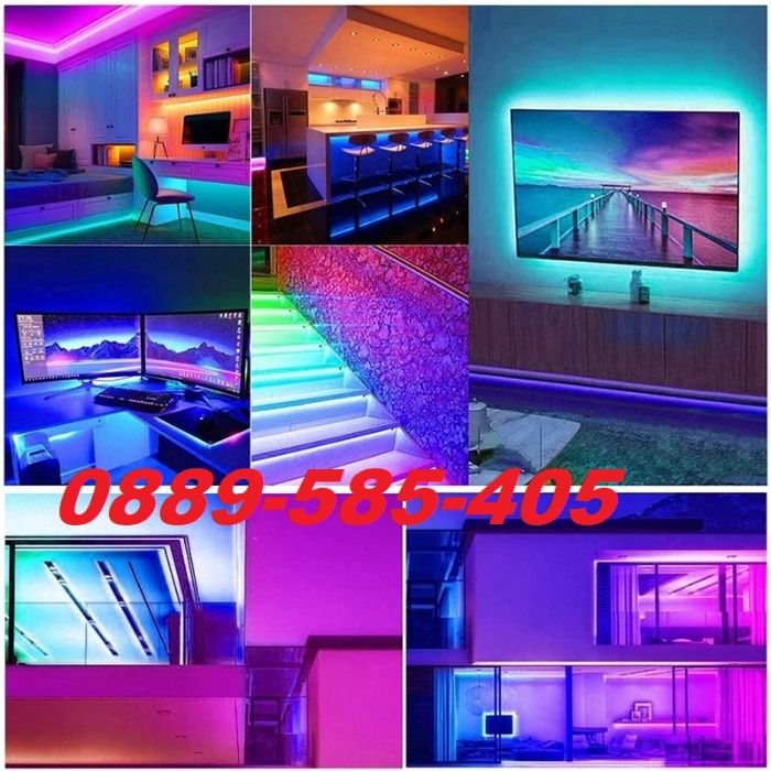 LED RGB лента за фоново осветление декор телевизор монитор с USB – 3M