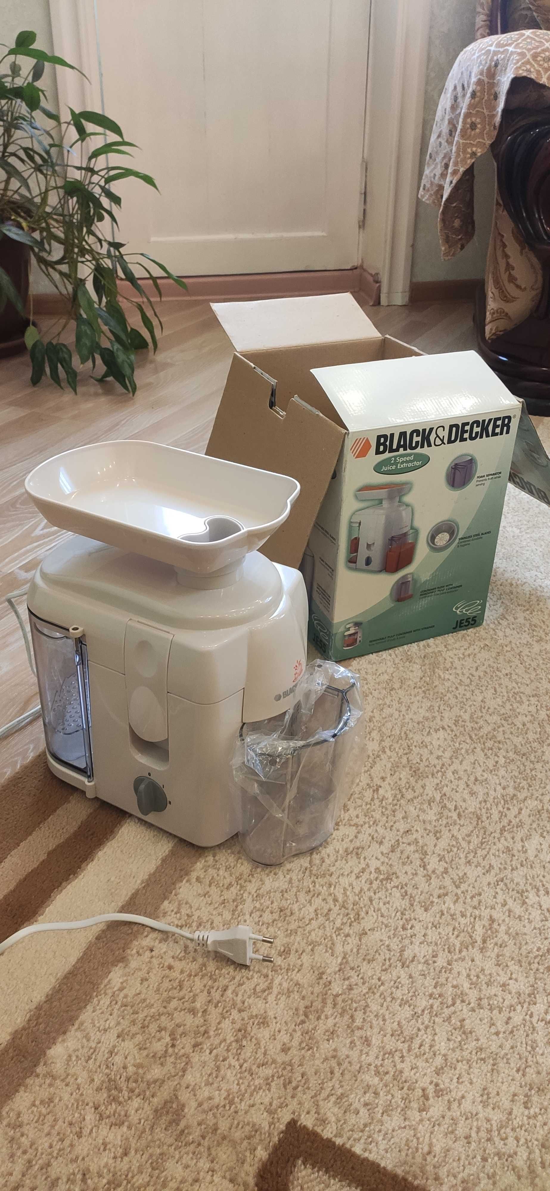 Новая соковыжималка Black&Decker JE55 450W