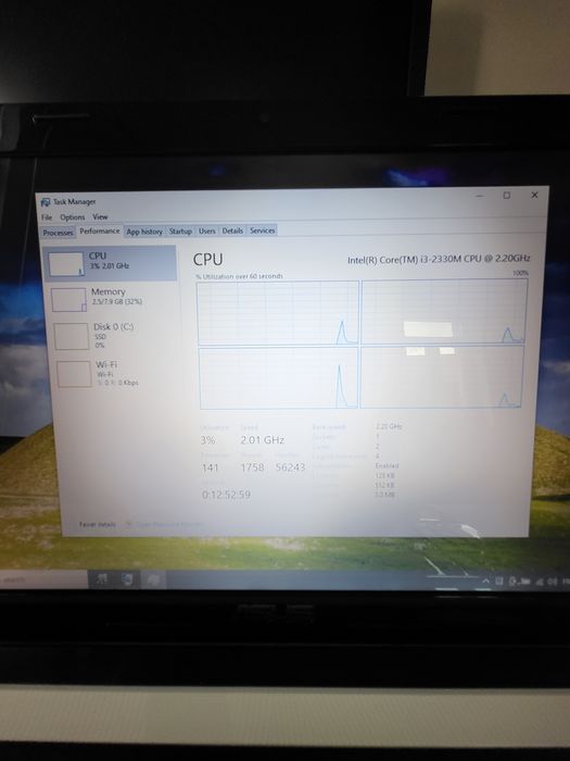 Laptop Asus K53SC , i3-2330M , 8 GB  , video GT 520MX