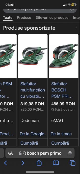 Bosch PSM Primo slefuitor multifunctional