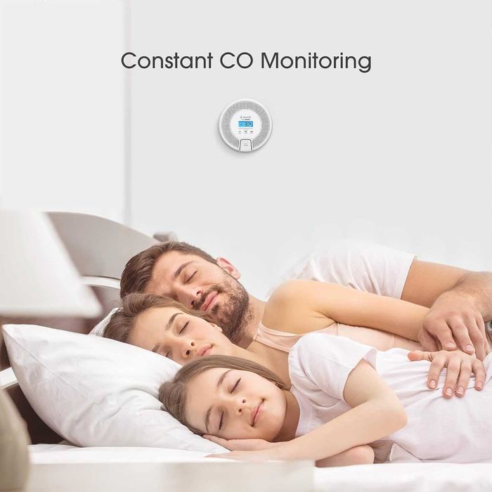 Detector Monoxid de Carbon X-Sense cu Afișaj Digital și Baterii