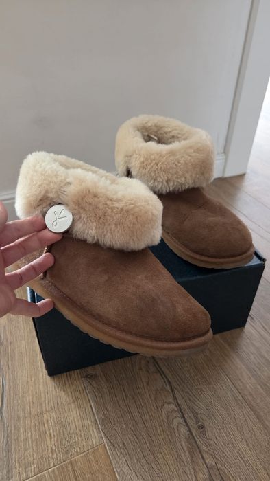 Ghete tip UGG EMU Australia – originale, piele & lână – mărimea 37