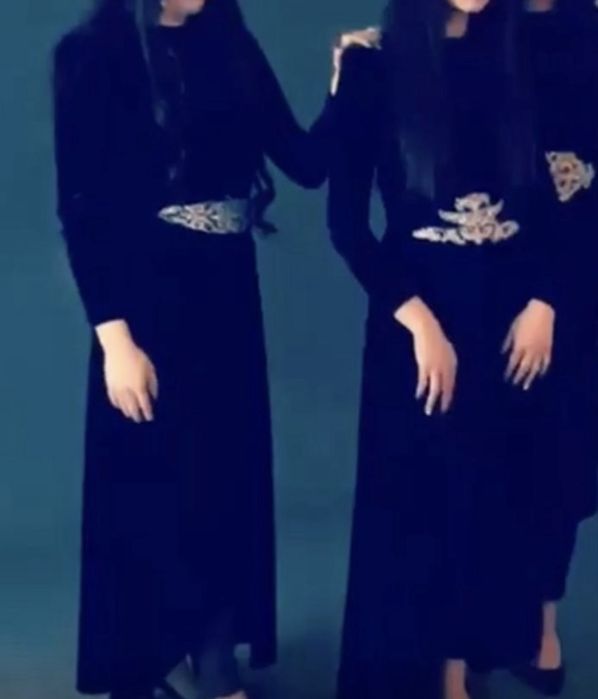 Платье с ремнём Длинное, тёмно-синего оттенка