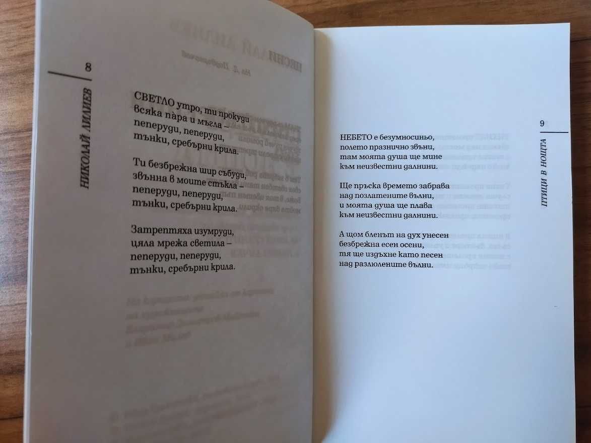 Птици в нощта, Николай Лилиев