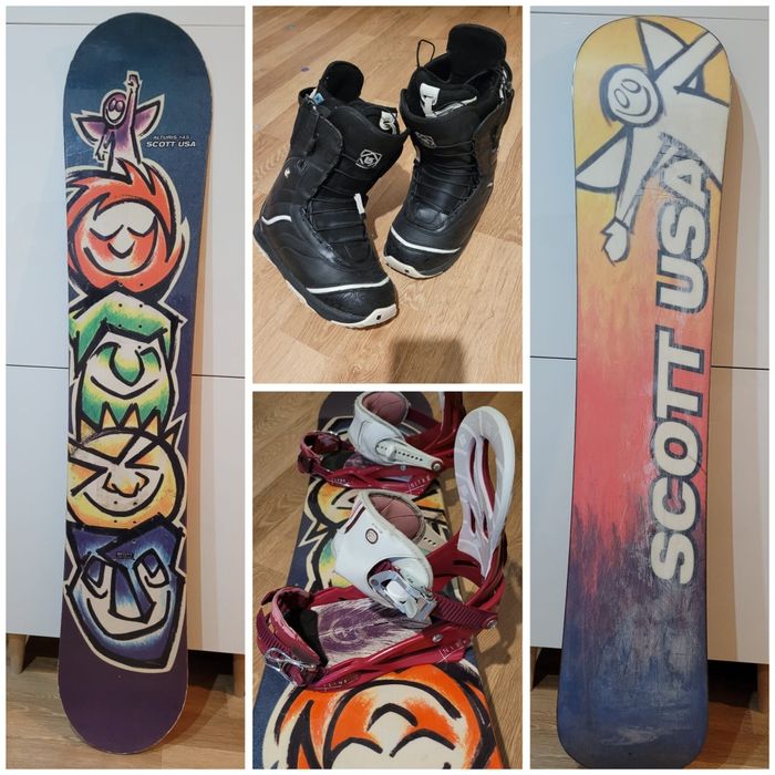 Placa nowboard SCOTT 145 + legături NITRO + boots BURTON 40.5