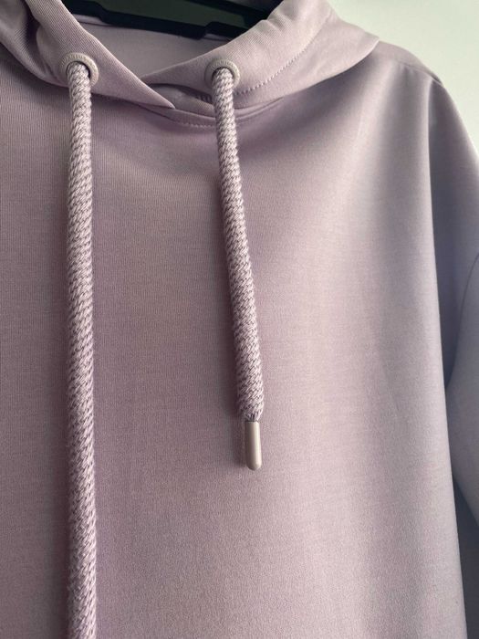 Hanorac lila, marime S/36, gluga, buzunare, molton cu vascoza, nou