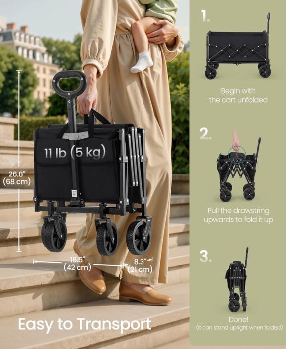 Фестивална количка на колела SONGMICS