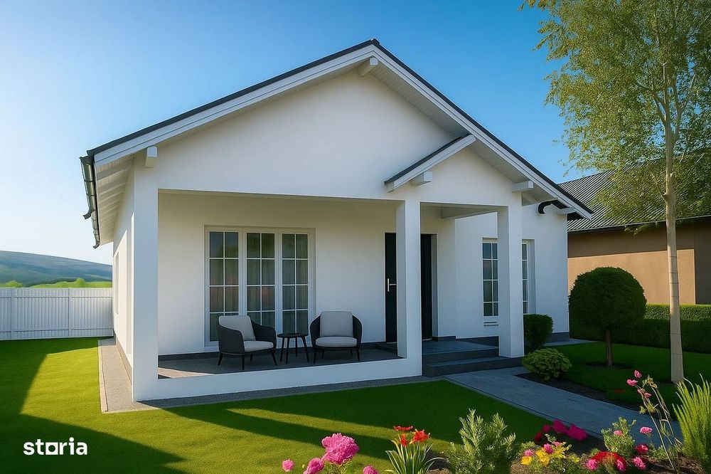 Casă parter modernă – Hemeiuș, Bacău – cartier nou lângă pădure
