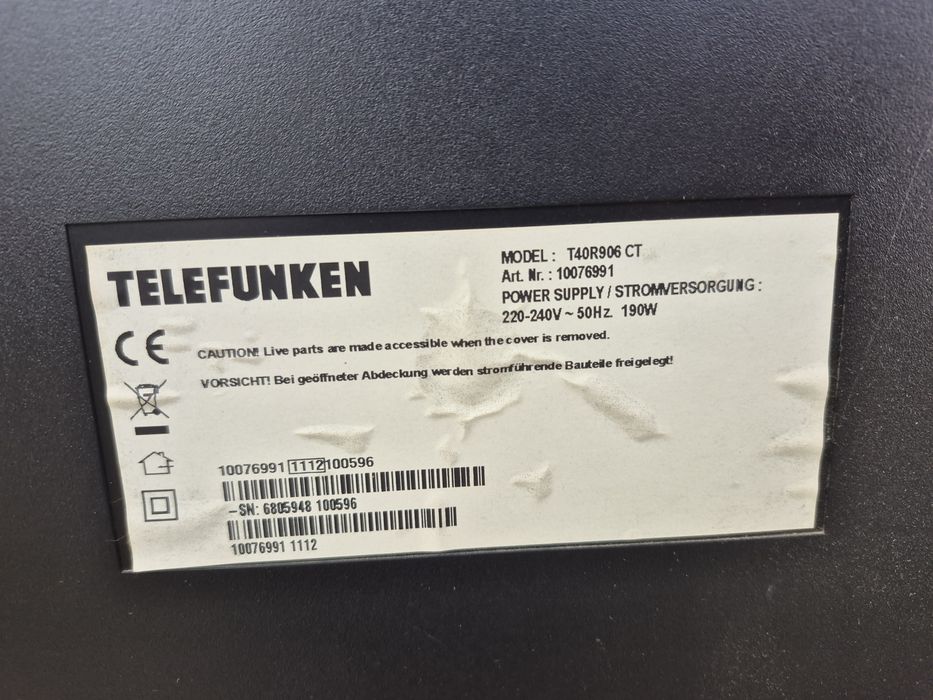 Vând televizor LCD Telefunken model 40 inci 101cm+telecomanda function